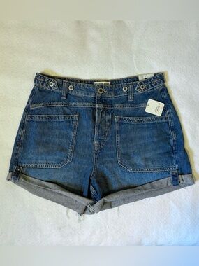 Free People Palmer Mid-Rise Shorts